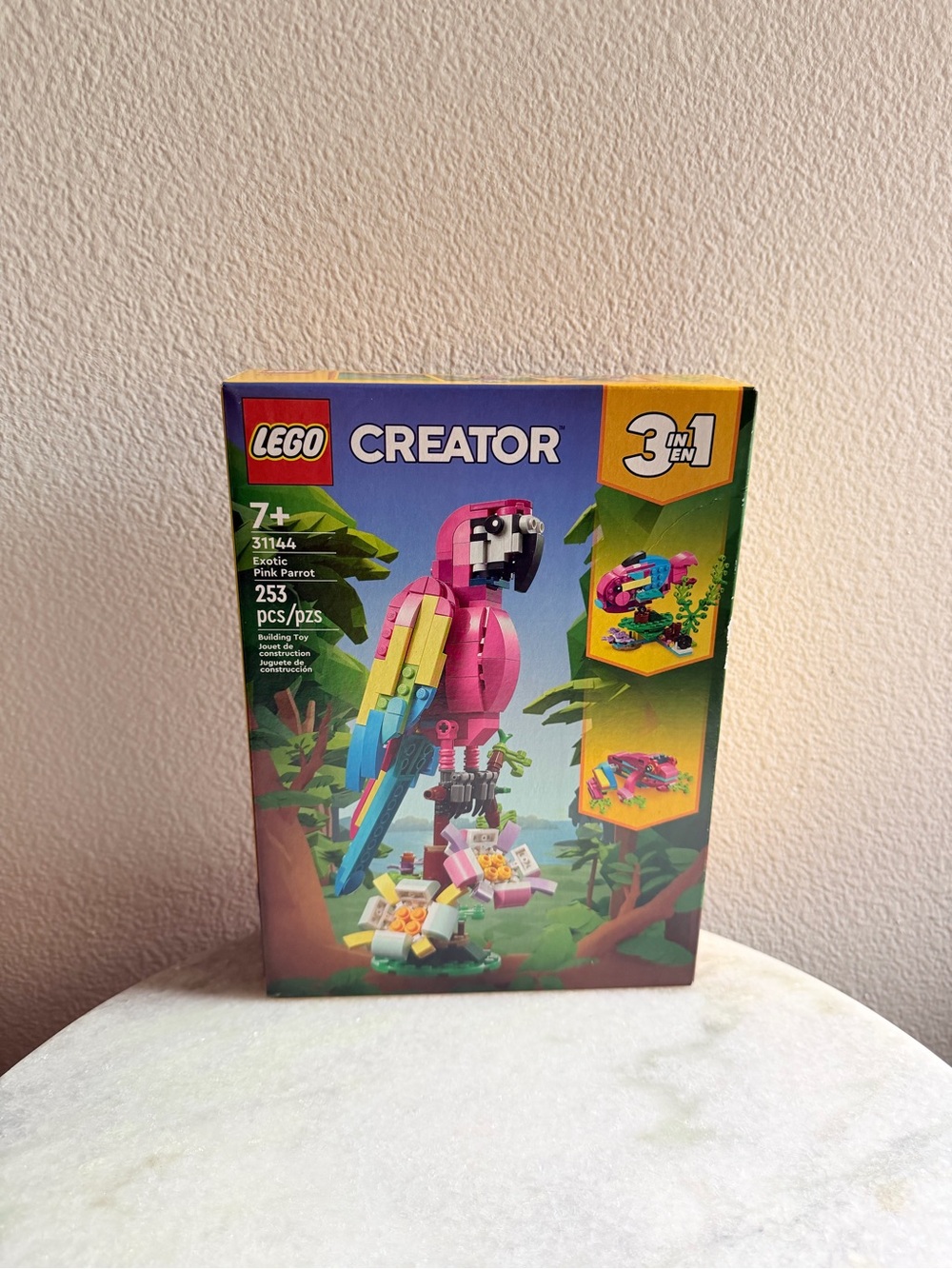 LEGO NEW Creator RETIRED Pink Parrot 3-in-1 Building Set - Pink